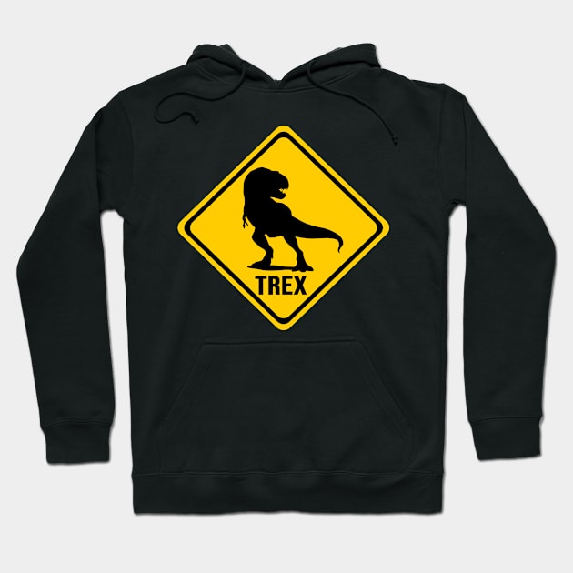 Cool T rex sign, Dinosaur kids Hoodie by Jakavonis